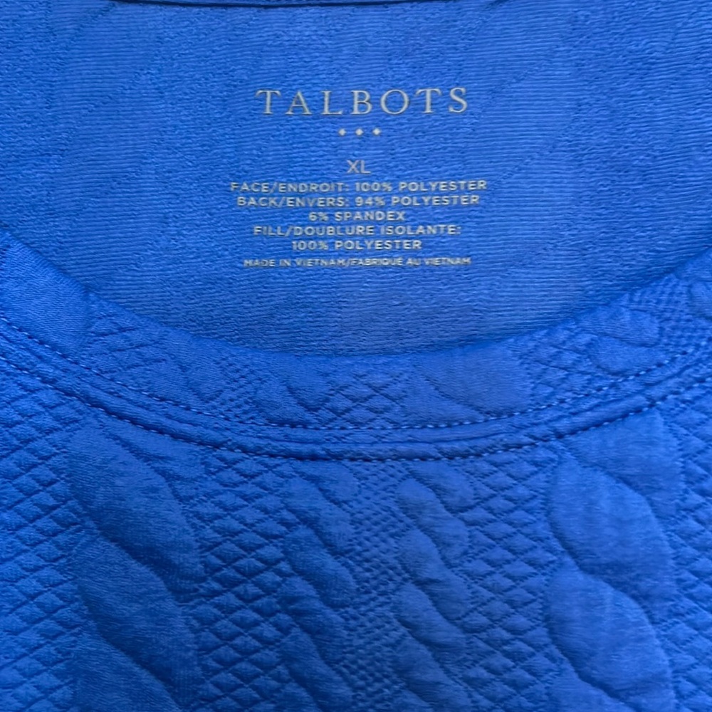 Talbots XL tunic in Royal Blue